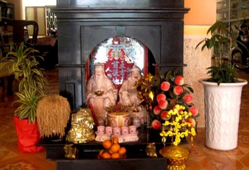 Sơ đồ bài trí bàn thờ ông Địa