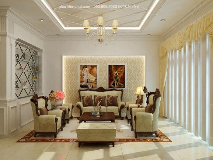 Màu sơn giúp tạo cảm giác rộng rãi hơn cho căn phòng