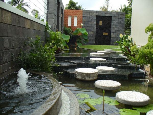 Yếu tố “thủy” cho sân thượng tươi mát