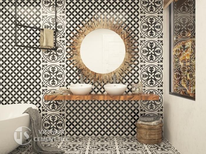 Kích thước tiêu chuẩn của gạch bông ốp nhà tắm