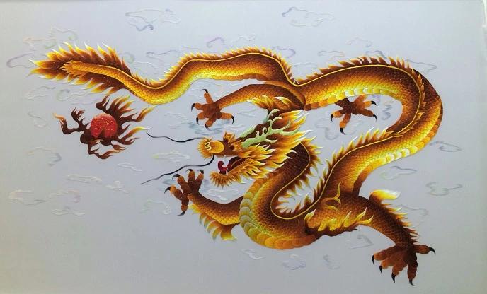 Màu sắc và đường thêu bức tranh này thật sự thu hút