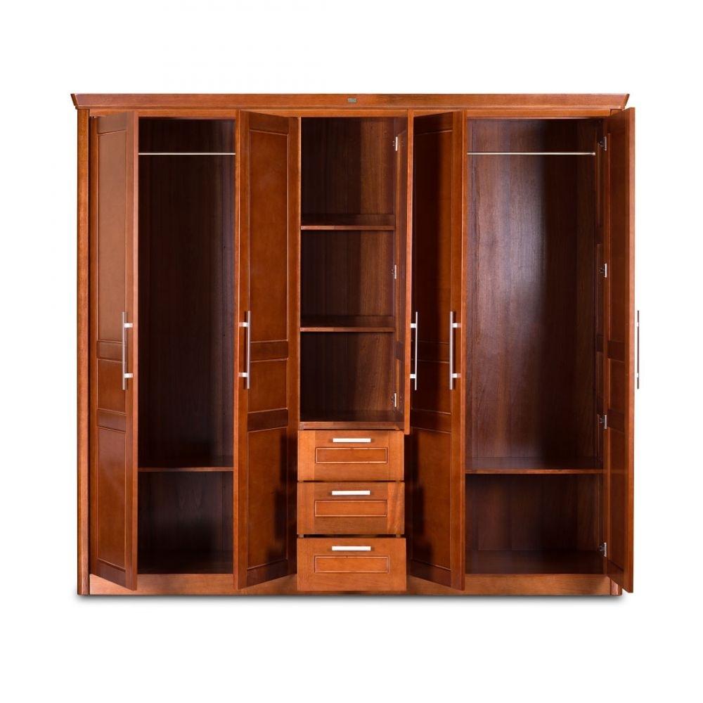 Tủ quần áo gỗ với thiết kế sang trọng, bắt mắt